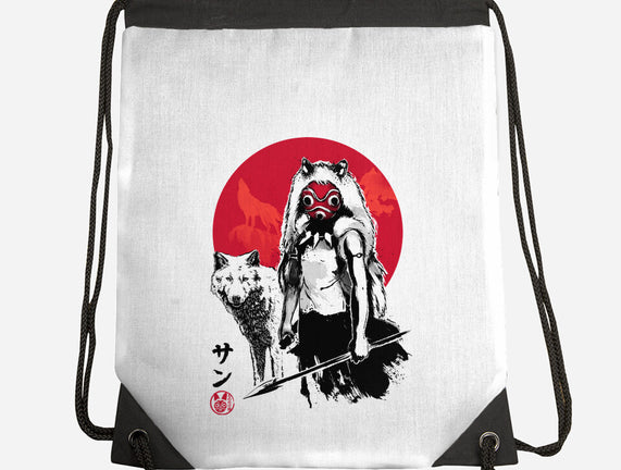 Wolf Girl Sumi-e