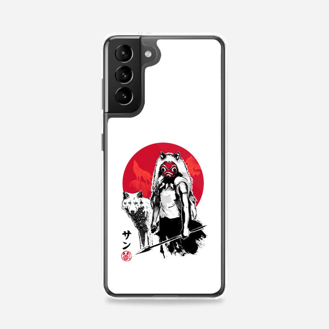 Wolf Girl Sumi-e-samsung snap phone case-DrMonekers