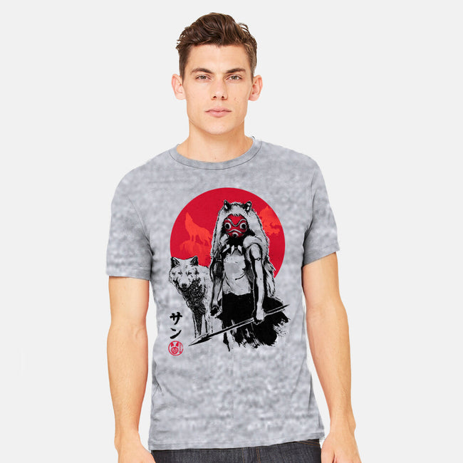 Wolf Girl Sumi-e-mens heavyweight tee-DrMonekers