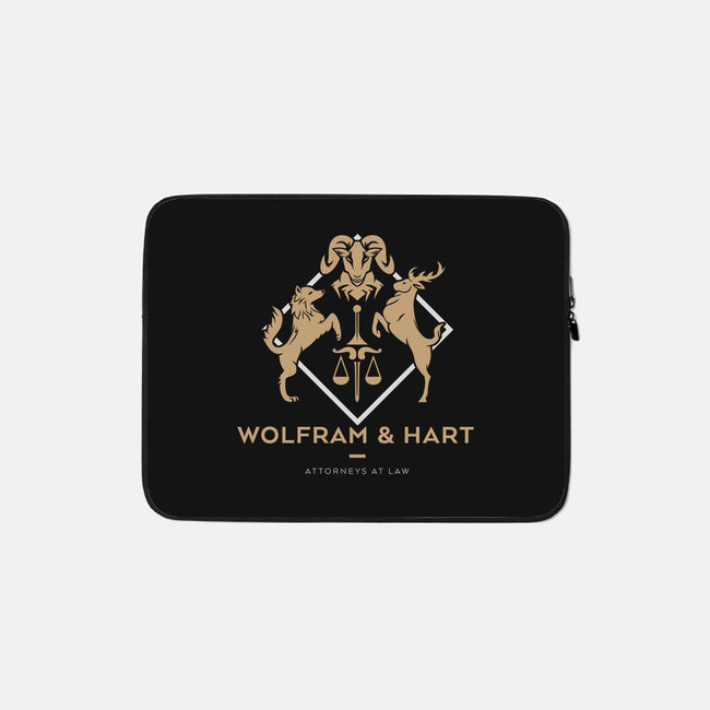 Wolfram & Hart-none zippered laptop sleeve-xMitch