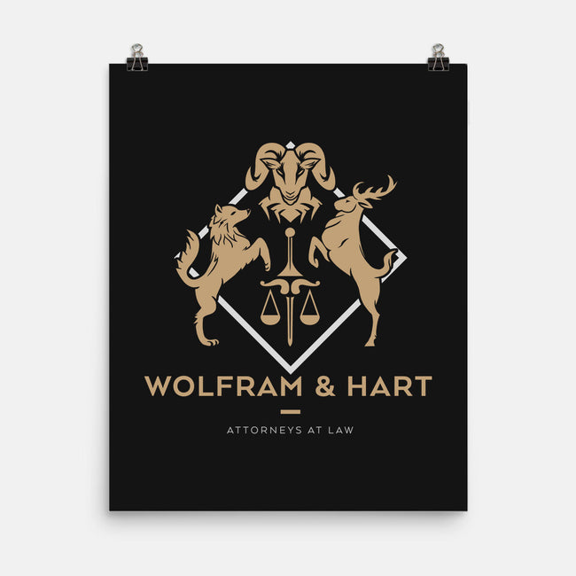 Wolfram & Hart-none matte poster-xMitch