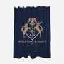 Wolfram & Hart-none polyester shower curtain-xMitch