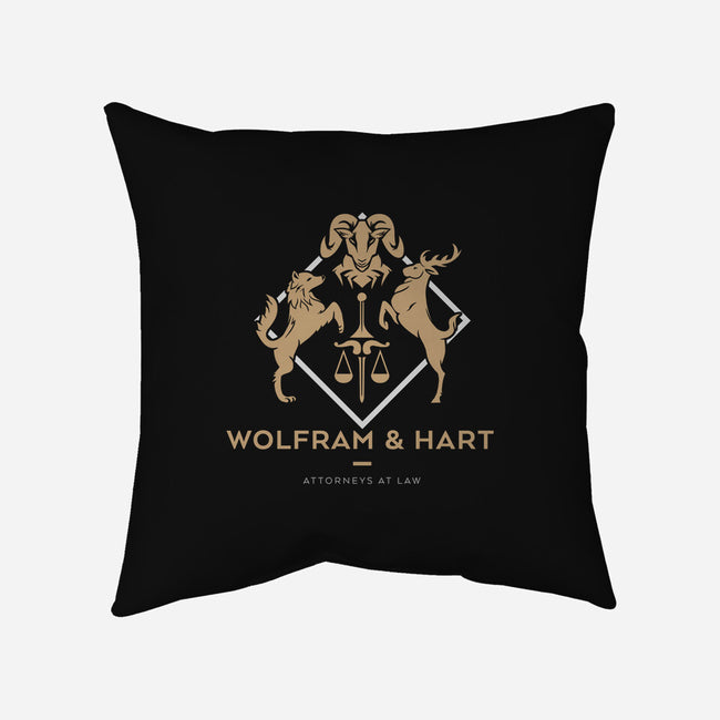 Wolfram & Hart-none non-removable cover w insert throw pillow-xMitch