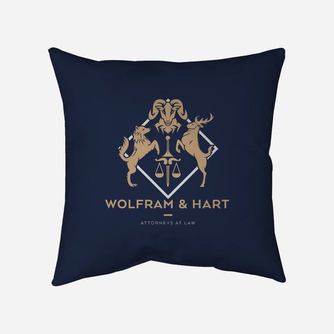 Wolfram & Hart-none removable cover w insert throw pillow-xMitch