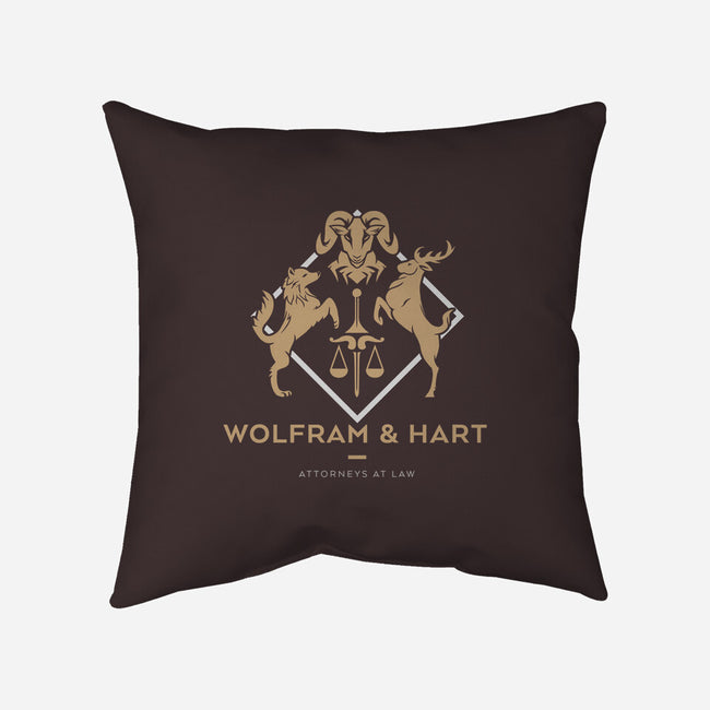 Wolfram & Hart-none removable cover throw pillow-xMitch