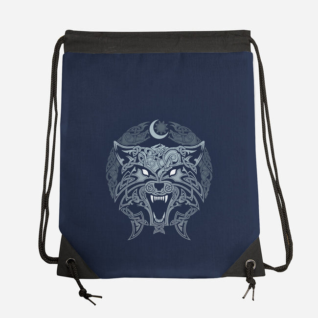 Wolves of Ragnarok-none drawstring bag-RAIDHO
