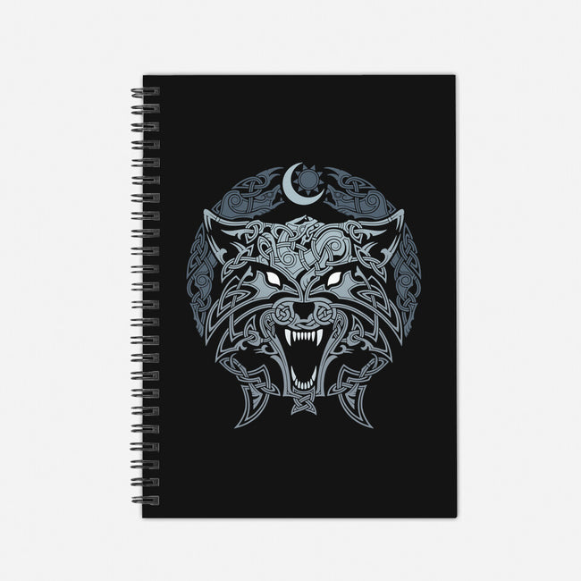 Wolves of Ragnarok-none dot grid notebook-RAIDHO