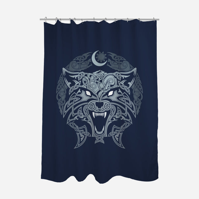 Wolves of Ragnarok-none polyester shower curtain-RAIDHO