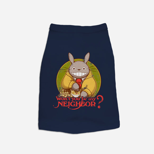 Won't You be My Neighbor-dog basic pet tank-KindaCreative