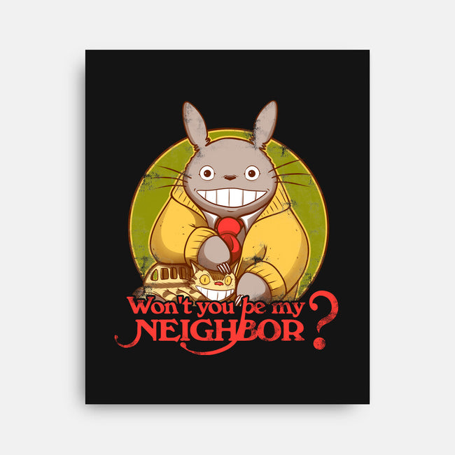 Won't You be My Neighbor-none stretched canvas-KindaCreative