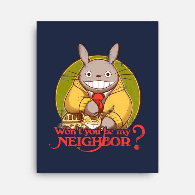 Won't You be My Neighbor-none stretched canvas-KindaCreative