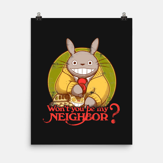 Won't You be My Neighbor-none matte poster-KindaCreative