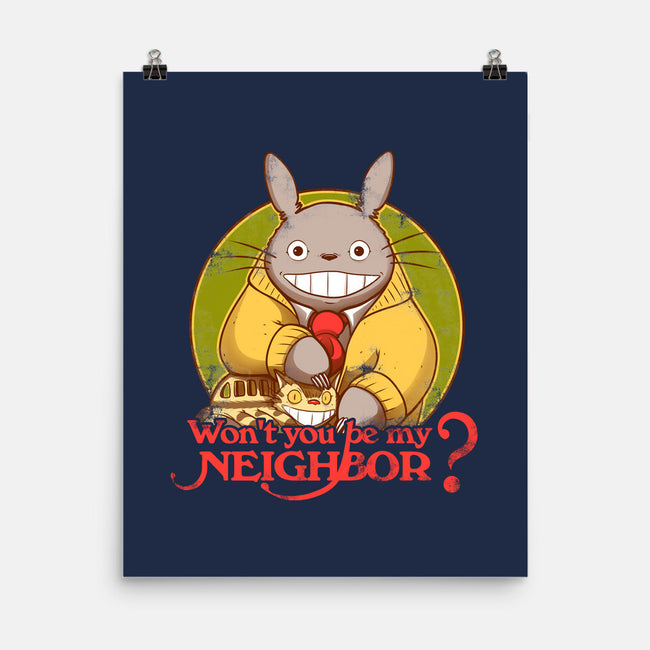 Won't You be My Neighbor-none matte poster-KindaCreative