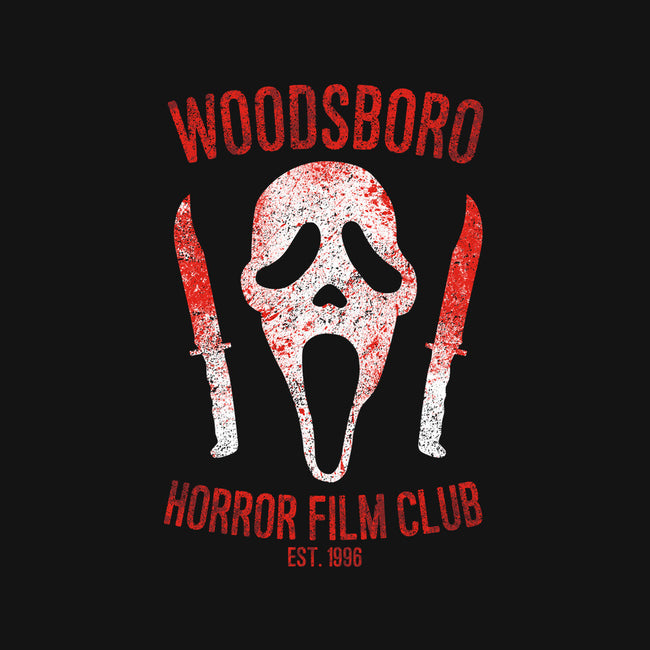 Woodsboro Horror Film Club-womens off shoulder tee-alecxpstees