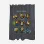 World of Sciencecraft-none polyester shower curtain-Letter_Q