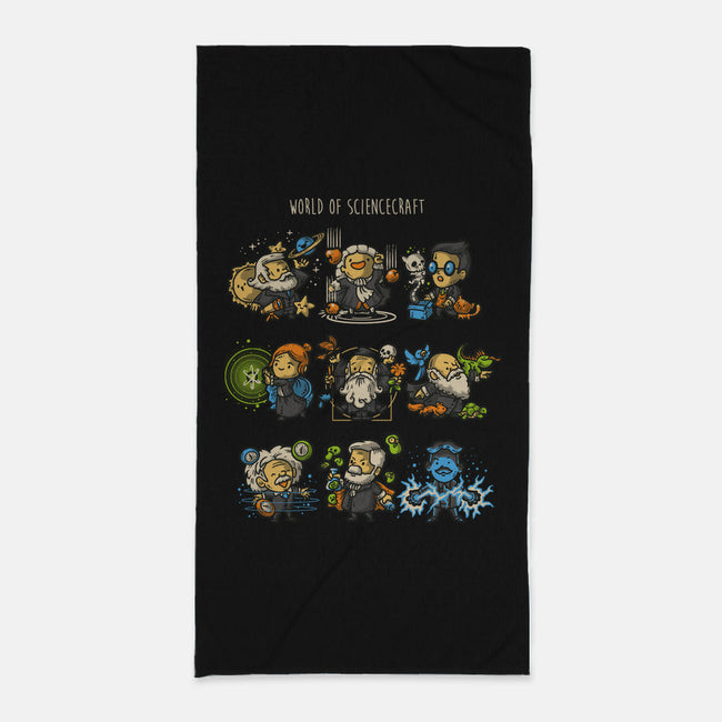 World of Sciencecraft-none beach towel-Letter_Q