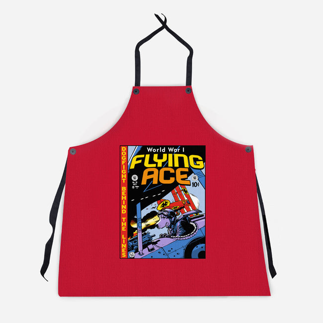 World War I Flying Ace-unisex kitchen apron-Captain Ribman
