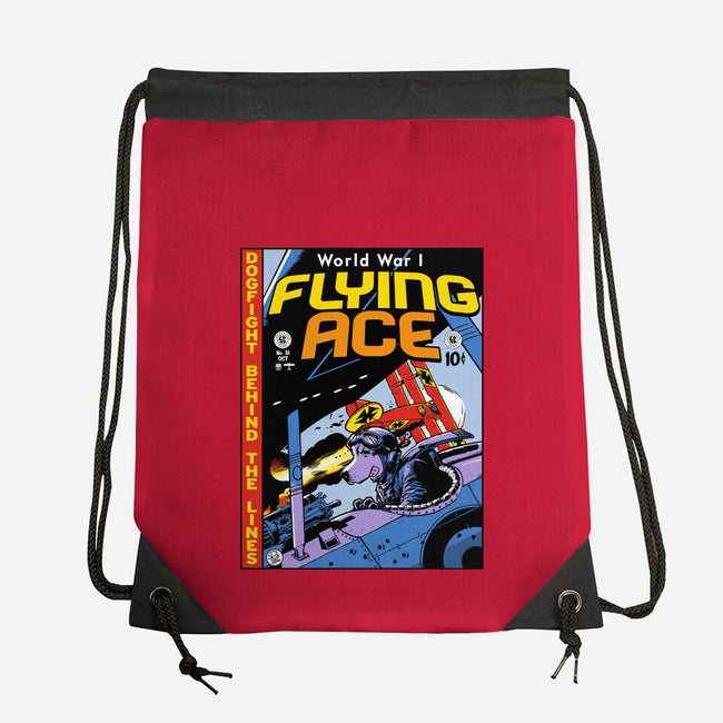 World War I Flying Ace-none drawstring bag-Captain Ribman