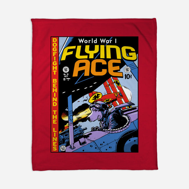 World War I Flying Ace-none fleece blanket-Captain Ribman