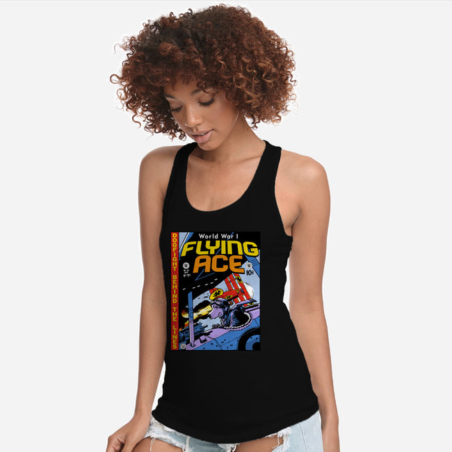 World War I Flying Ace-womens racerback tank-Captain Ribman