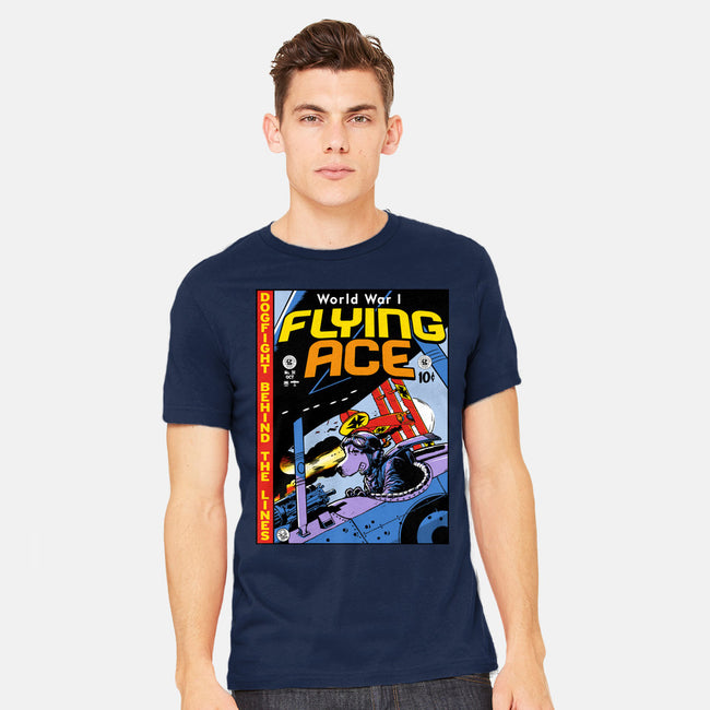 World War I Flying Ace-mens heavyweight tee-Captain Ribman