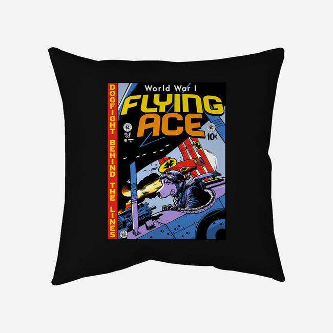 World War I Flying Ace-none non-removable cover w insert throw pillow-Captain Ribman