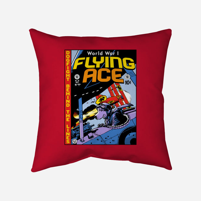 World War I Flying Ace-none removable cover w insert throw pillow-Captain Ribman