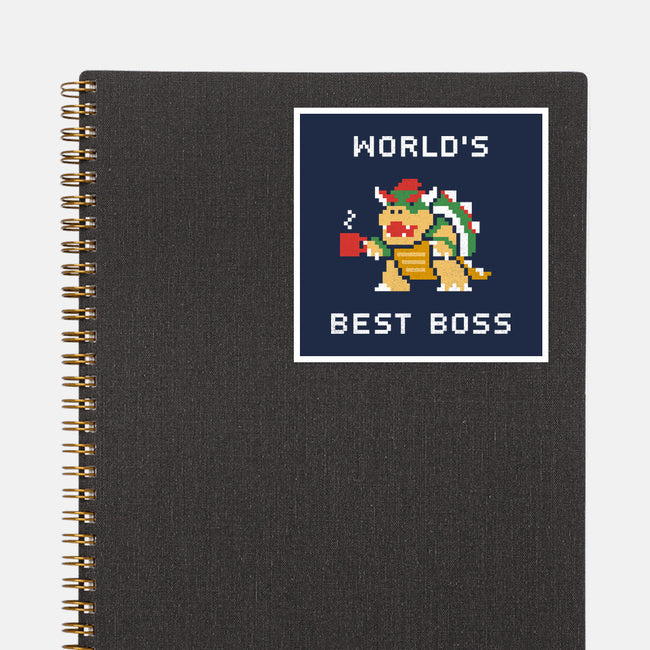 World's Best Boss-none glossy sticker-csweiler