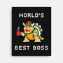 World's Best Boss-none stretched canvas-csweiler