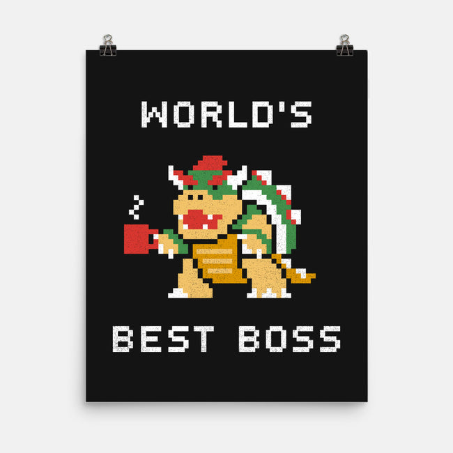 World's Best Boss-none matte poster-csweiler