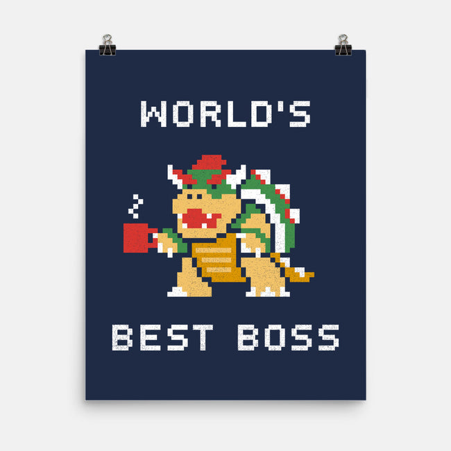 World's Best Boss-none matte poster-csweiler