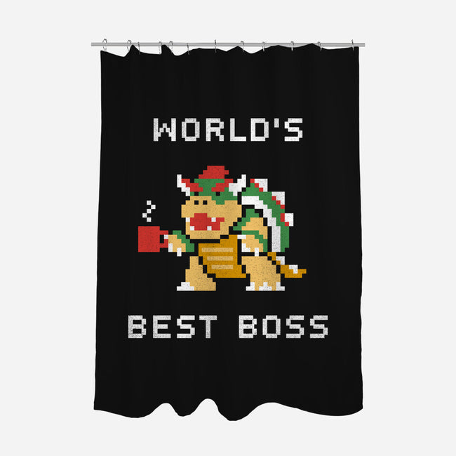 World's Best Boss-none polyester shower curtain-csweiler