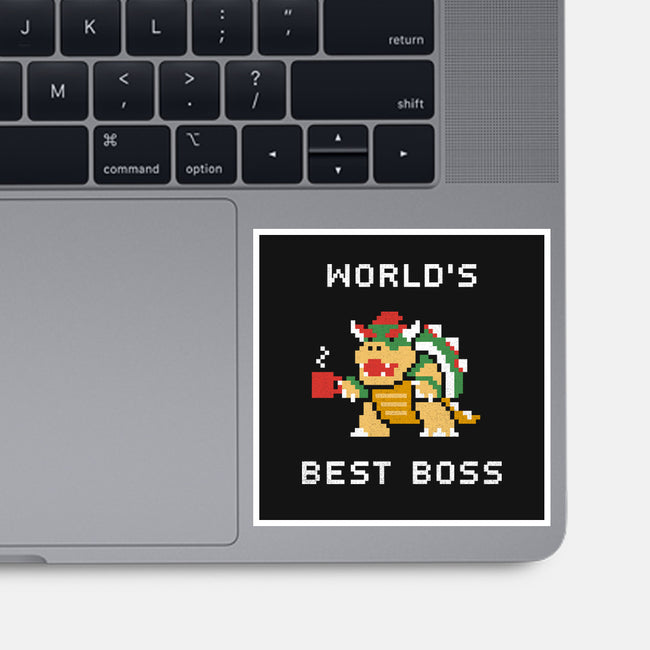 World's Best Boss-none glossy sticker-csweiler