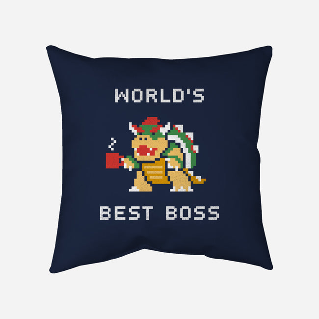 World's Best Boss-none removable cover w insert throw pillow-csweiler