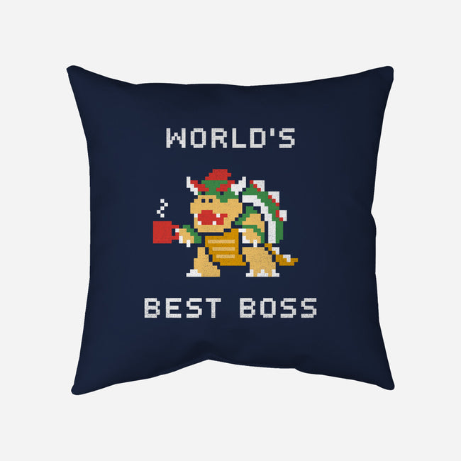 World's Best Boss-none removable cover throw pillow-csweiler