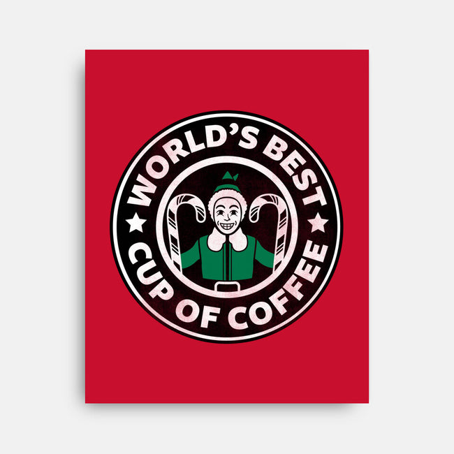World's Best Cup of Coffee-none stretched canvas-Beware_1984