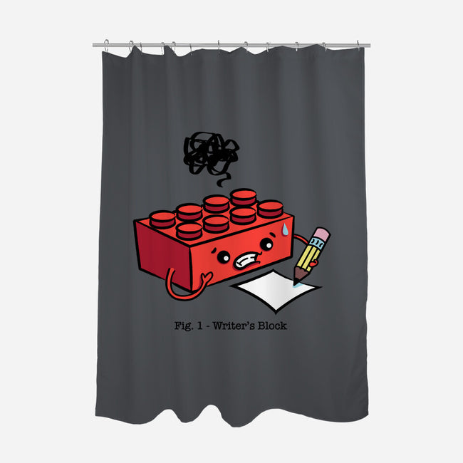 Writer's Block-none polyester shower curtain-MJ