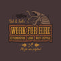 Val & Earl's Work for Hire-none removable cover w insert throw pillow-beware1984