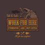 Val & Earl's Work for Hire-none drawstring bag-beware1984