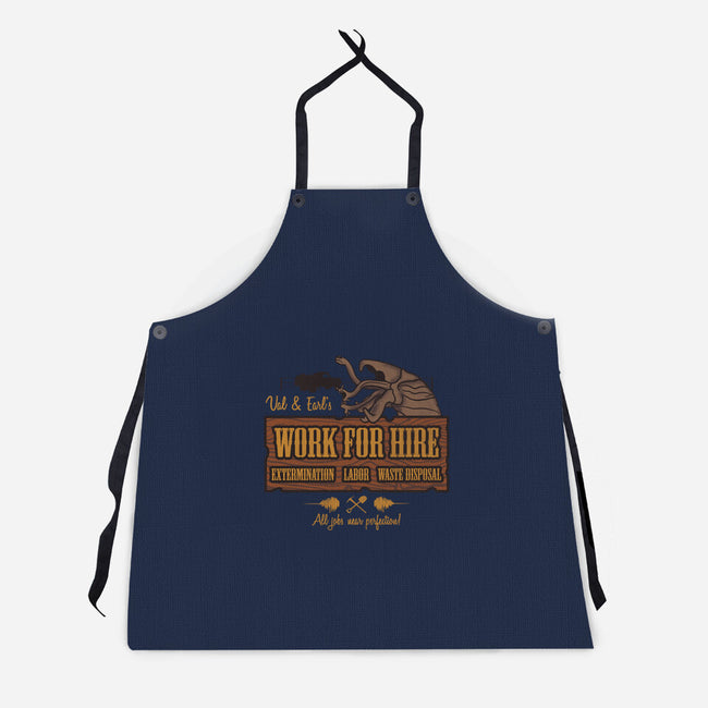 Val & Earl's Work for Hire-unisex kitchen apron-beware1984