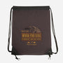 Val & Earl's Work for Hire-none drawstring bag-beware1984