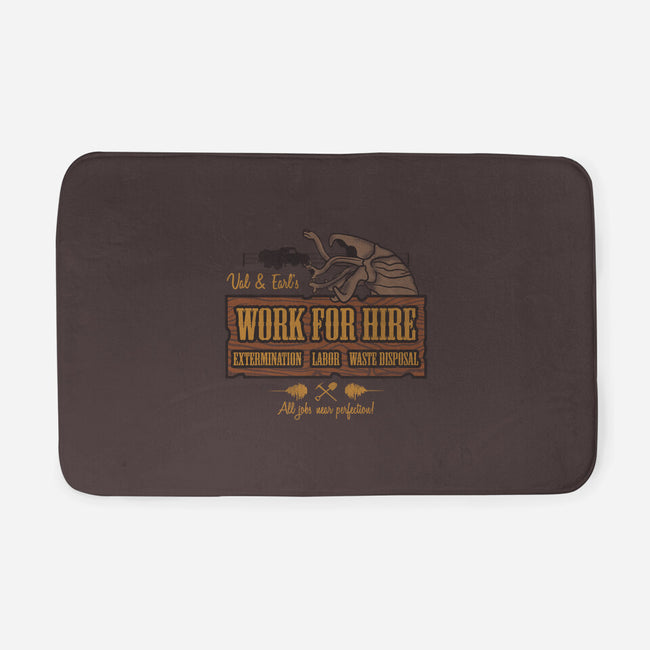 Val & Earl's Work for Hire-none memory foam bath mat-beware1984