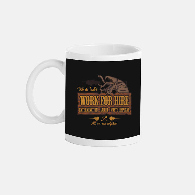 Val & Earl's Work for Hire-none glossy mug-beware1984