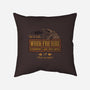 Val & Earl's Work for Hire-none removable cover w insert throw pillow-beware1984