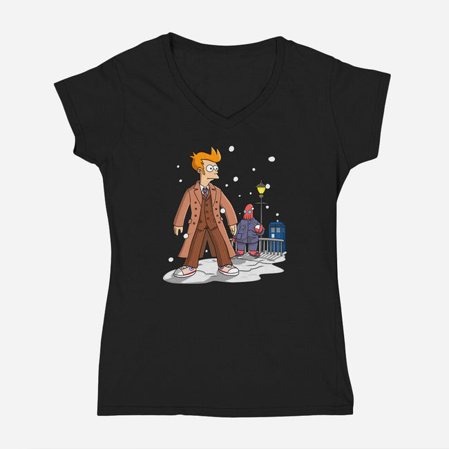 Vale Frycem-womens v-neck tee-saqman