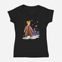 Vale Frycem-womens v-neck tee-saqman