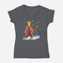Vale Frycem-womens v-neck tee-saqman