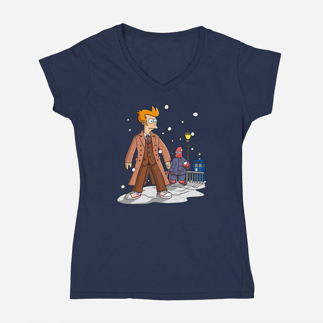 Vale Frycem-womens v-neck tee-saqman