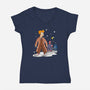 Vale Frycem-womens v-neck tee-saqman