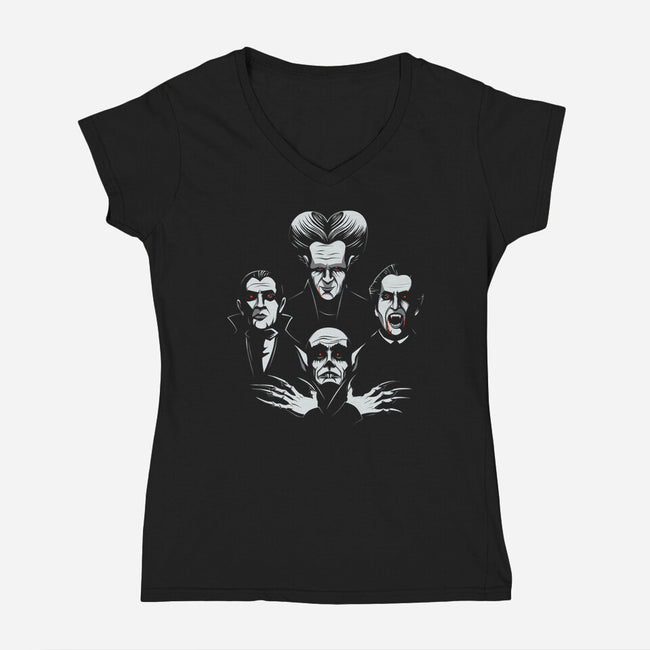 Vampire Rhapsody-womens v-neck tee-Guillercraist